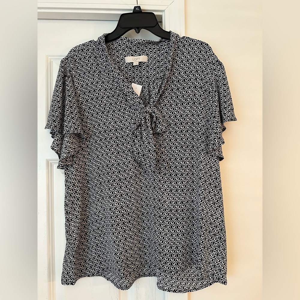 LOFT blouse with bow detail